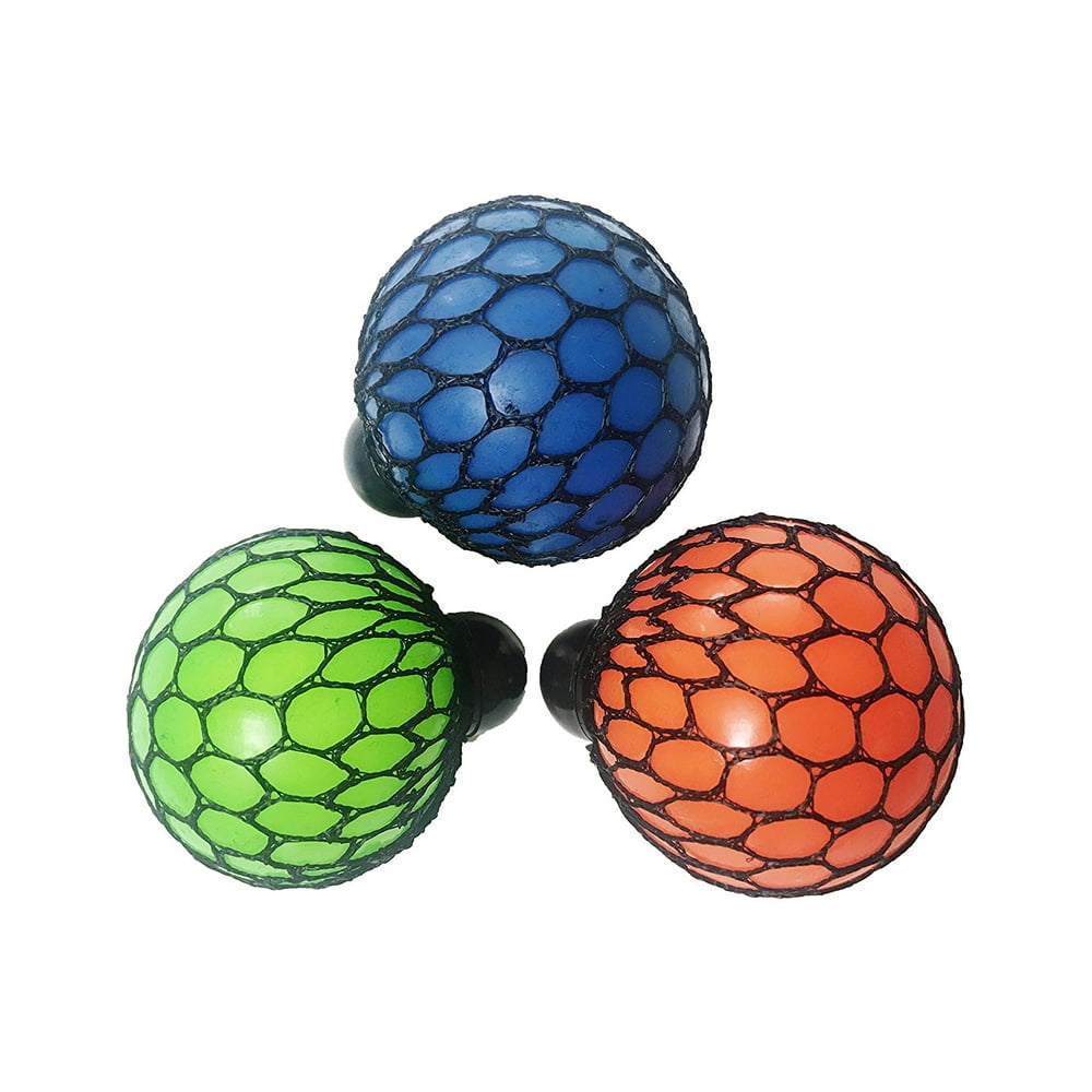 Cp Neon Squishy Mesh Ball Color Will Vary ( 3 Pack )
