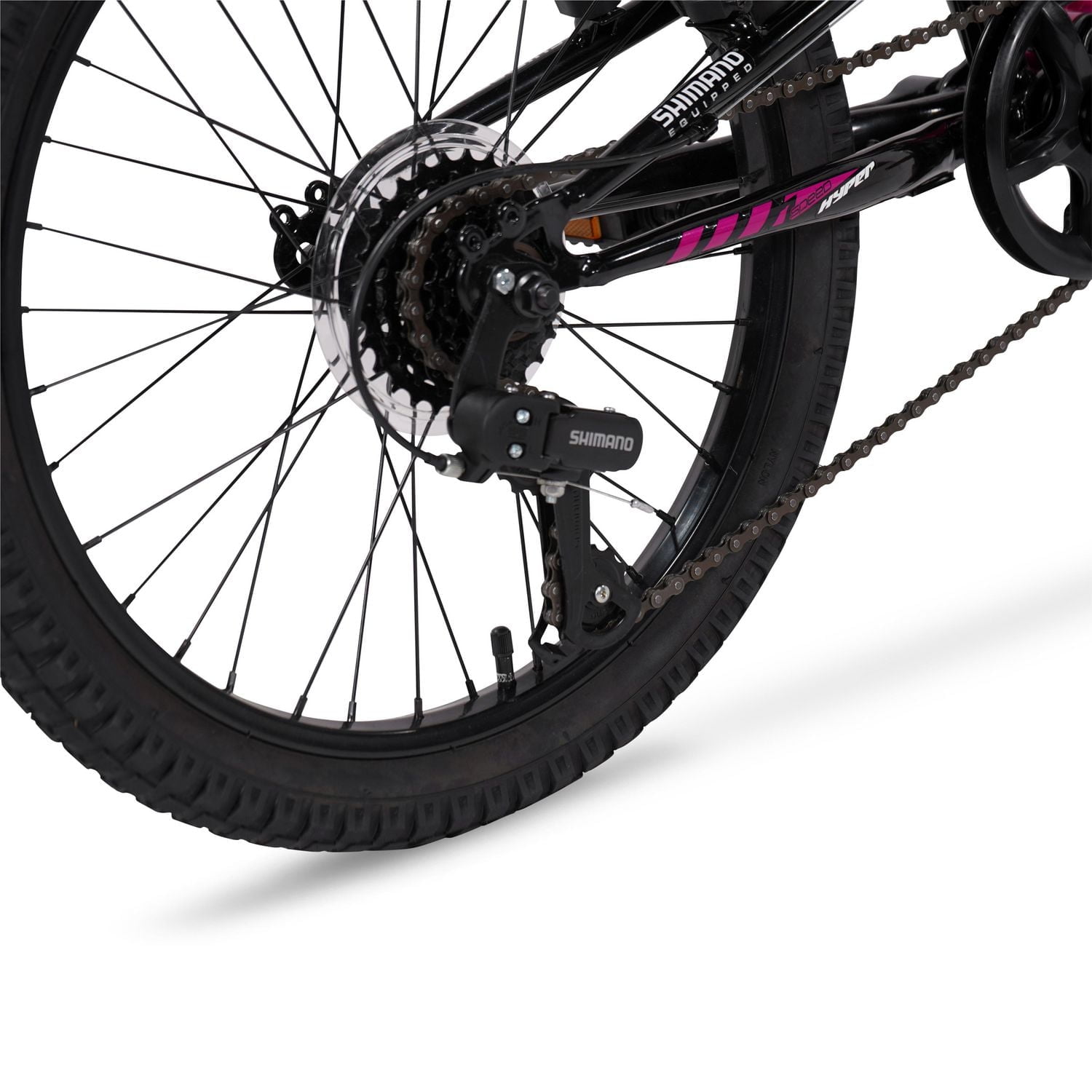 Hyper 20" Girl's Steel Mountain Bike, 7 speed twist shifters