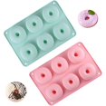 thumbnail image 1 of Paquete de 2 moldes de silicona for donas, utensilios for hornear antiadherentes a prueba de calor de 12 cavidades, herramientas caseras for hornear pasteles y galletas for donas aptas for microondas, 1 of 2