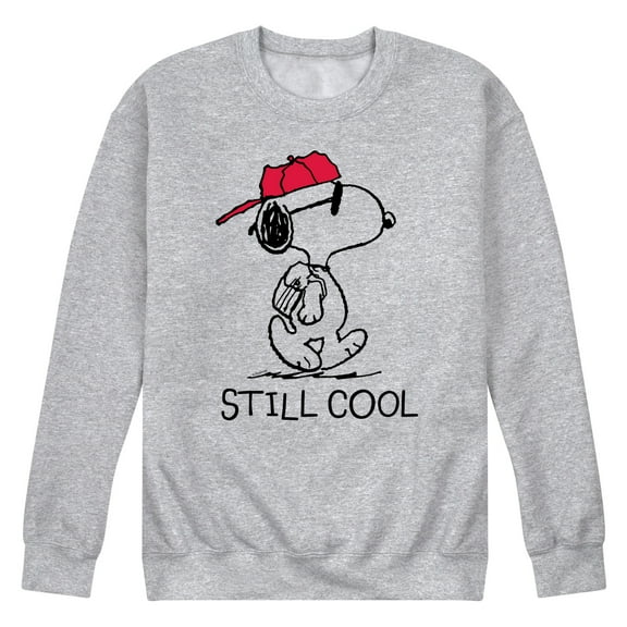 Peanuts - Snoopy Still Cool - Men's Crew Neck Fleece Pullover