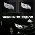 thumbnail image 2 of Spec-D Tuning LED Chrome Projector Headlights Compatible with 2013-2015 Chevy Malibu, Left + Right Pair Headlamps Assembly, 2 of 5