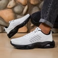 thumbnail image 3 of PLERISE Men's Air Cushion Sports Sneakers, Lightweight Breathable Running and Walking Shoes, Lace-Up Casual Footwear for Gym, Outdoor Activities, and Daily Comfort, 3 of 9