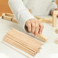 thumbnail image 5 of OUNONA 50 Pieces Natural Ivory Wood Craft Sticks, Ideal for Beginners and Experts, Perfect for Projects and Crafting, 5 of 8