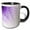 Black/White, variant on 3drose, Floating Musical Notes in Purple, 11oz Mug