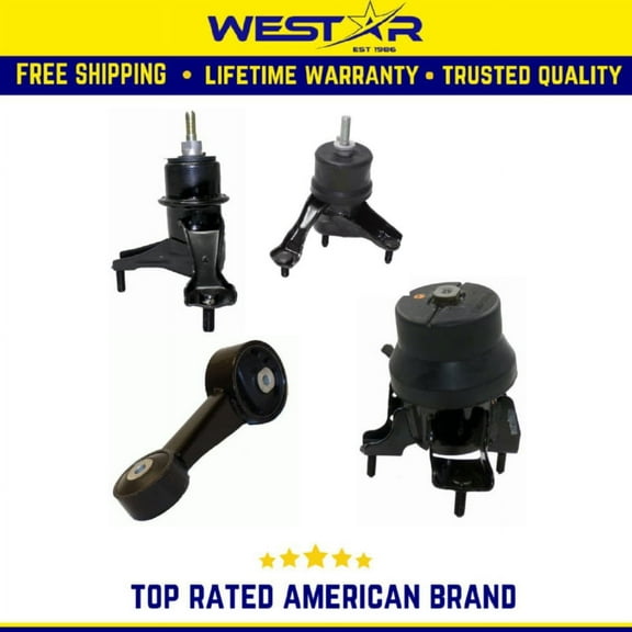 Motor & Trans Mount 4PCS Set Compatible for 2008-2012 Toyota Avalon 3.5L Compatible for Auto Trans Replaces 9238 9884 9538 9236