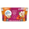 Glade 2in1 Jar Candle 2 CT, Hawaiian Breeze & Vanilla Passion Fruit, 6.8 OZ. Total, Air Freshener, Wax Infused with Essential Oils