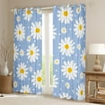 thumbnail image 2 of Castle Fairy Daisy Flower Curtains Pack of 2 (42x84 Each) for Girls,Spring Graden Curtains Blackout,Polka Dots Bedroom Curtains,Super Cozy Room Decor, 2 of 6