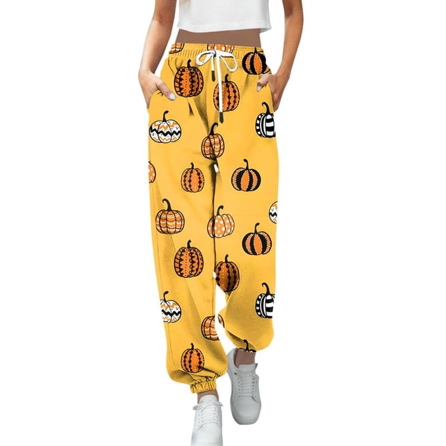 EIMELI Nouveau Pantalon Décontracté Mode Impression 3D pour Femmes, Jambe, Cordon de Serrage, Taille Haute, Pantalon Décontracté