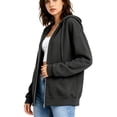 thumbnail image 5 of PFRNLF Womens Zip Up Hoodie Casual Soft Long Sleeve Fleece Hooded Sweatshirts, 5 of 9