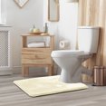 thumbnail image 1 of 1 Contour Clara Clark Bath Mat Bathroom Rug - Absorbent Memory Foam Bath Rugs - Non-Slip, Thick, Cozy Velvet Feel Microfiber Bathrug, Plush Shower, Toilet- Floor Bathmats Carpet - White - 24"x19", 1 of 6
