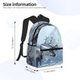 thumbnail image 2 of Fotbe Winter Reindeer In Snowy Mountains Mochila Ligera Casual para Laptop para Hombres y Mujeres, Mochila Impermeable de Uso Diario, Mochila para Universidad, 2 of 6