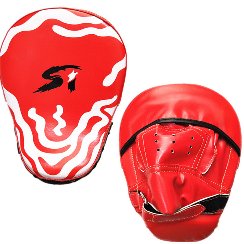Details about   Boxing Focus Pad Target Mitts Hook & Jab Punching Pads MMA Muay Thai PAIR 