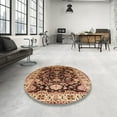 thumbnail image 4 of Ahgly Company Machine Washable Indoor Rectangle Industrial Modern Yellow Orange or Orange Yellow Orange Area Rugs, 8' x 10', 4 of 7