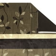 thumbnail image 4 of Lanco Leaves Floral Room Darkening Window Curtain Panel with Rod Pocket Top, Bronze, 56 x 84 + 18" (Set of 2), 4 of 6