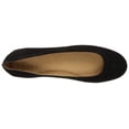 thumbnail image 5 of Naturalizer Women's Brittany Ballet Flat, Black Suede, Size 12.0, 5 of 6