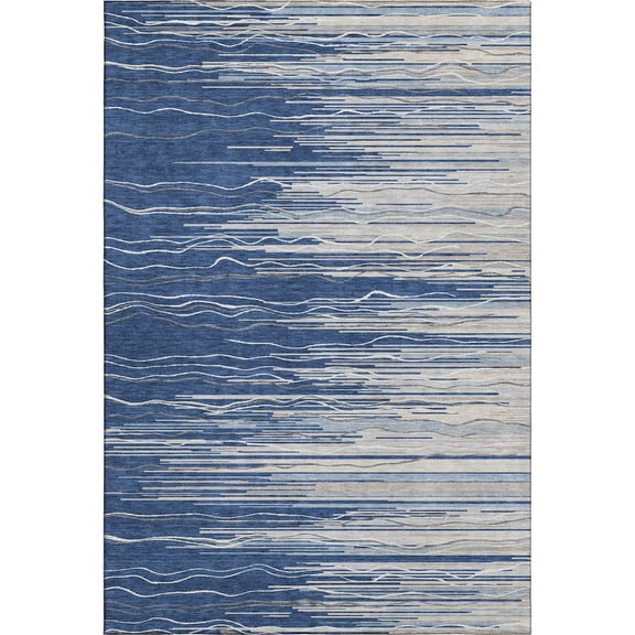 Dalyn Rugs Premium Machine Washable Mayfield AMF996 Navy 3' x 5' Rug