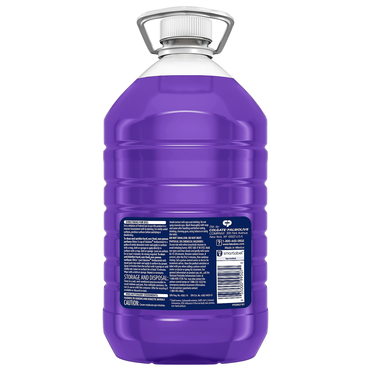 Fabuloso Complete Antibacterial Cleaner - Liquid - 169 fl oz (5.3 quart) - Lavender ScentBottle - 1 Each - Purple