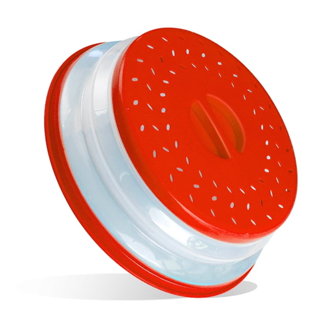 Toystoory Colador de verduras para microondas, filtro colador duradero, cesta de antisalpicaduras, utensilios de cocina, herramienta de cocina Organizadores de utensilios de cocina Rojo Toystoory HA077067-02