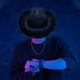 thumbnail image 5 of Cowgirl Hat With Boa Fluffy Brim Adult Size Hat For Bachelorette Costume, 5 of 5