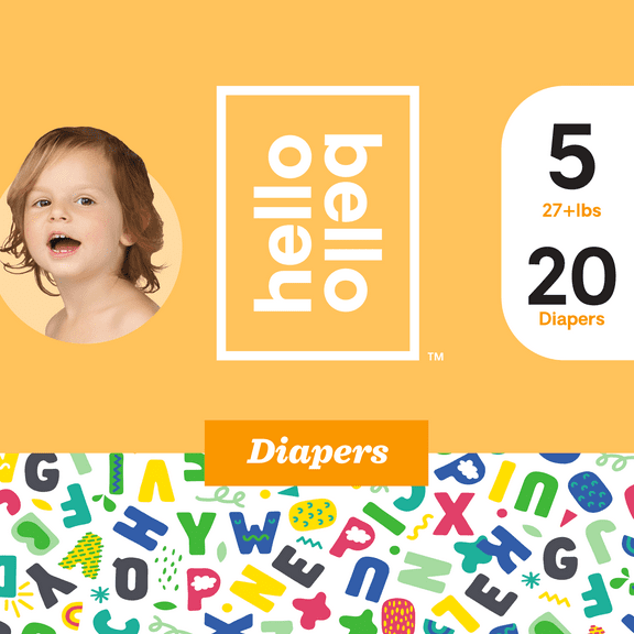 Hello Bello Diapers - Alphabet Soup - Size 5 (20ct)