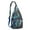 Blue-26, variant on Dinosaur Pattern Sling Backpack - Colorful Jurassic World Design Crossbody Bag, Multi-Pocket Daypack