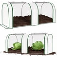 thumbnail image 2 of Garvee Mini Greenhouse 116.93 x 39.37 x 31.5 inch, PE Cover with Roll-up Zipper Door, White, 2 of 6