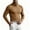Khaki, variant on TKKCS Mens Mock Neck Long Sleeve Shirt Undershirt Wrinkle Resistant Soft Stretch Slim Fit Base Layer Top Black XL