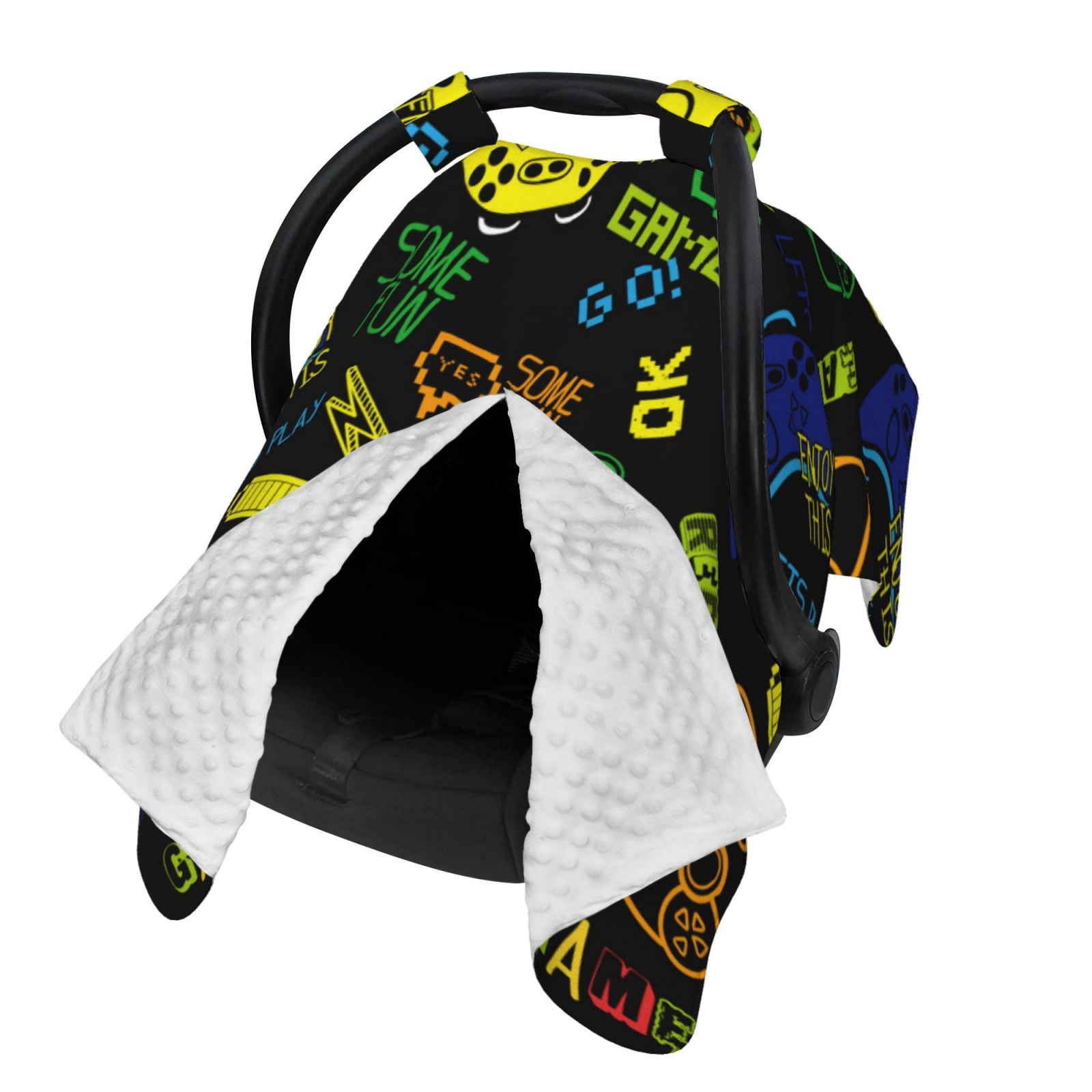 Naloa Game Play Baby Car Seat Cover, Breathable Baby Carrier Cover, Multiuse Baby Carrier Cover & Nursing Breastfeeding Cover