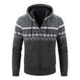 thumbnail image 3 of LEEy-world Hoodies for Men Full Zip Men's Casual Workout Hoodie Full Zip Tops Drawstring Stitching Collision Color Long Sleeve Dark Gray,M, 3 of 4