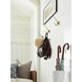 thumbnail image 3 of Amerock Kinsale Transitional Double Prong Champagne Bronze Wall Hook, 3 of 9