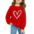 thumbnail image 7 of YunPes Girls Heart Graphic Sweatshirts Casual Oversized Fleece Pullover Tops Kids Fall Winter Long Sleeve School Cute Y2k Outfits, 7 of 7
