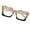 Champagne, variant on Boyscolos Fashion Square Glasses Set Full Rim PC Frame & Lens, Daily Wear Eyewear for Work and Casual Outfits Ideal for Students Leopard Print One Size