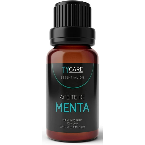 Aceite Esencial de Menta (Mentha Piperita) - 100% PURO PREMIUM QUALITY - 15 ML TY CARE ESSENTIAL OIL Aceite Esencial de Menta (MENTHA PIPERITA).