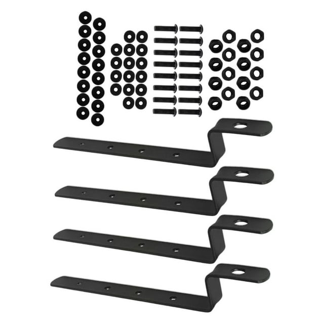 Kit de Montaje de Alforjas Soportes de Alforjas de Hierro Soporte de Caja Lateral para / 215x25x35mm