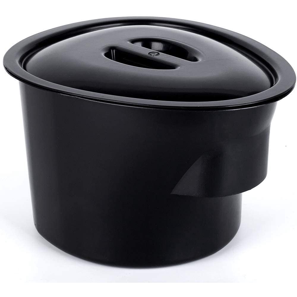 Bedside Commode Bucket Toilet Commode Replacement Bucket with Lid Cover