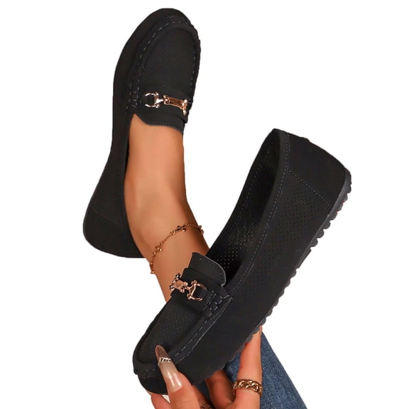 Women's Comfortable Lightweight Loafers Slip Ons Walking Shoes Business Casual Dress Shoes Breathable Work Flats for Women Flat Soft Sole Shoes