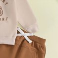 thumbnail image 4 of HCNTES Baby Boy Winter Clothes Baby Toddler Boys Fall Clothing Set 0 6 12 18 24 Months 2T 3T 4T Letter Tractor Print Long Sleeve Round Neck Tops Drawstring Pocket Long Pants 2-Piece Outfits, 4 of 6