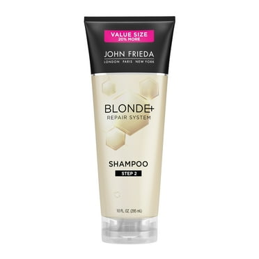 John Frieda Blonde  Hair Repair Womens Shampoo for Blondes, Bond Repair, Damaged Hair, 10 oz