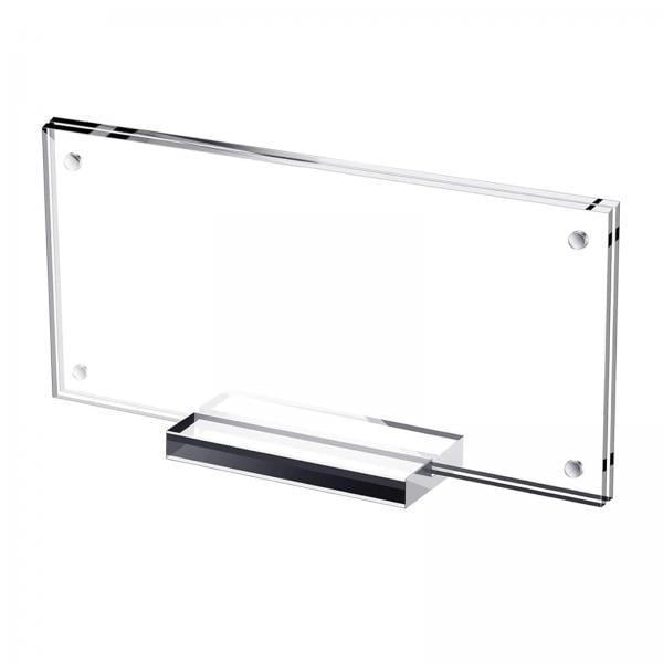 Luzkey 2xPicture Frame Holder with Base Clear Sturdy for Collectors Collection Photos