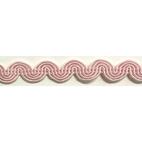 1/2" Large Scroll Braid Gimp Trimming - 12 Yards! - Color: Pink