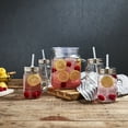 thumbnail image 3 of Mason Craft & More 14 Piece Glass Drinkware Set, Pitcher and Drinking Jars with Lids & Straws, 3 of 6