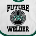 thumbnail image 4 of Inktastic Welding Future Welder Baby Clothes Boys or Girls Baby Bib, 4 of 4