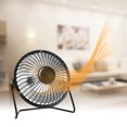 thumbnail image 5 of Calentador eléctrico portátil de 220V para mesa de escritorio, minicalentador de invierno, enchufe estadounidense (negro), 5 of 5