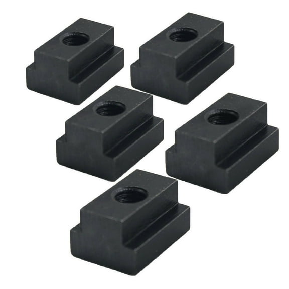 imUfer 5 Pack Bed Rail Rail T-Slot Nut Cleat Tie Down Tool Black For Toyota Tacoma Tundra