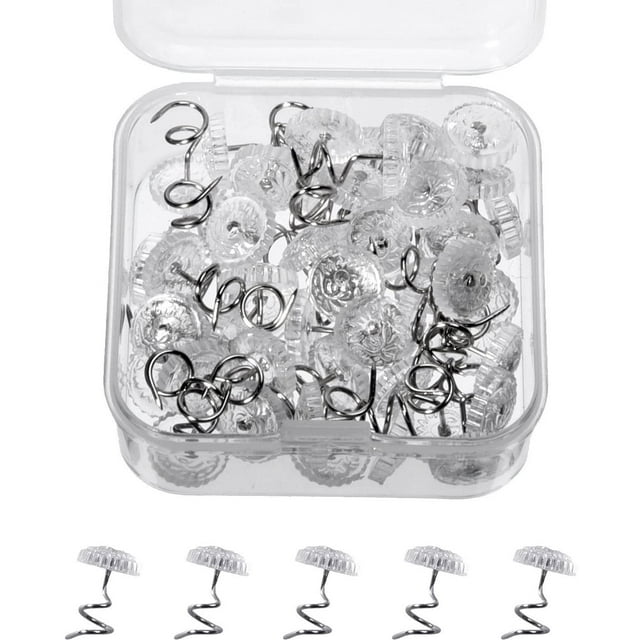 Upholstery Twist Pins Clear Head Upholstery Tacks Headliner Pins for