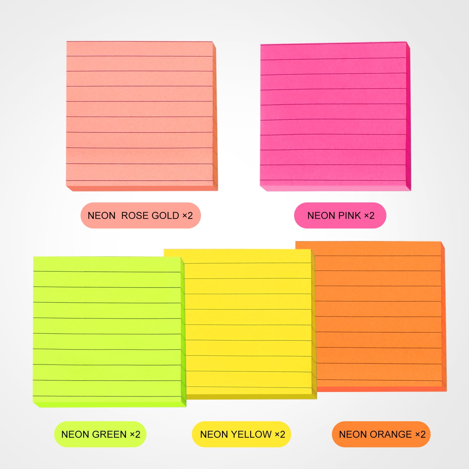 600pcs Random Color Heart Shaped Sticky Notes, Self-adhesive Notes For  Home, School, Office Memo