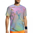 thumbnail image 2 of T Shirt For Men Glod Metallic Gym Beach Girly Millennial Ombre Watercolor Casual Fashion Tshirt For, 2 of 7