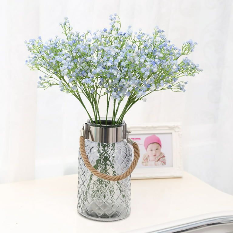 Sunrisee Baby Breath Artificial Flowers Wedding Bridal Bouquet Gypsophila Flowers for Wedding Home Decoration, Blue