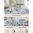 thumbnail image 5 of Blue Christmas Area Rug for Bedroom 2.7x5 Ft Snowman Gift Flower Holly Eucalyptus Wood Grain Super Soft fuzzy Throw Rug Non-Slip Fluffy Plush Indoor Floor Carpet for Living Room Nursery Home Decor, 5 of 8