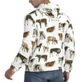 thumbnail image 6 of Salouo Cow Pattern Men's Fall Hoodie Sweatshirt,Sport Hoodie with Pockets for Men Pullover Casual Hooded Sweatshirt-3X-Large, 6 of 7